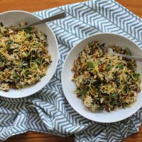 Lemony Aubergine & Wild Garlic Rice Recipe